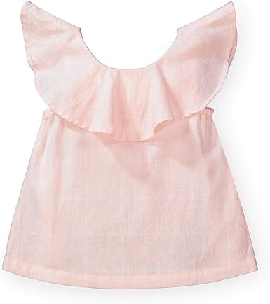 Hope & Henry Girls' Woven Ruffle Top | Amazon (US)