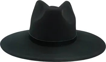 MODERN MONARCHIE Black Wool Felted Fedora | Nordstromrack | Nordstrom Rack