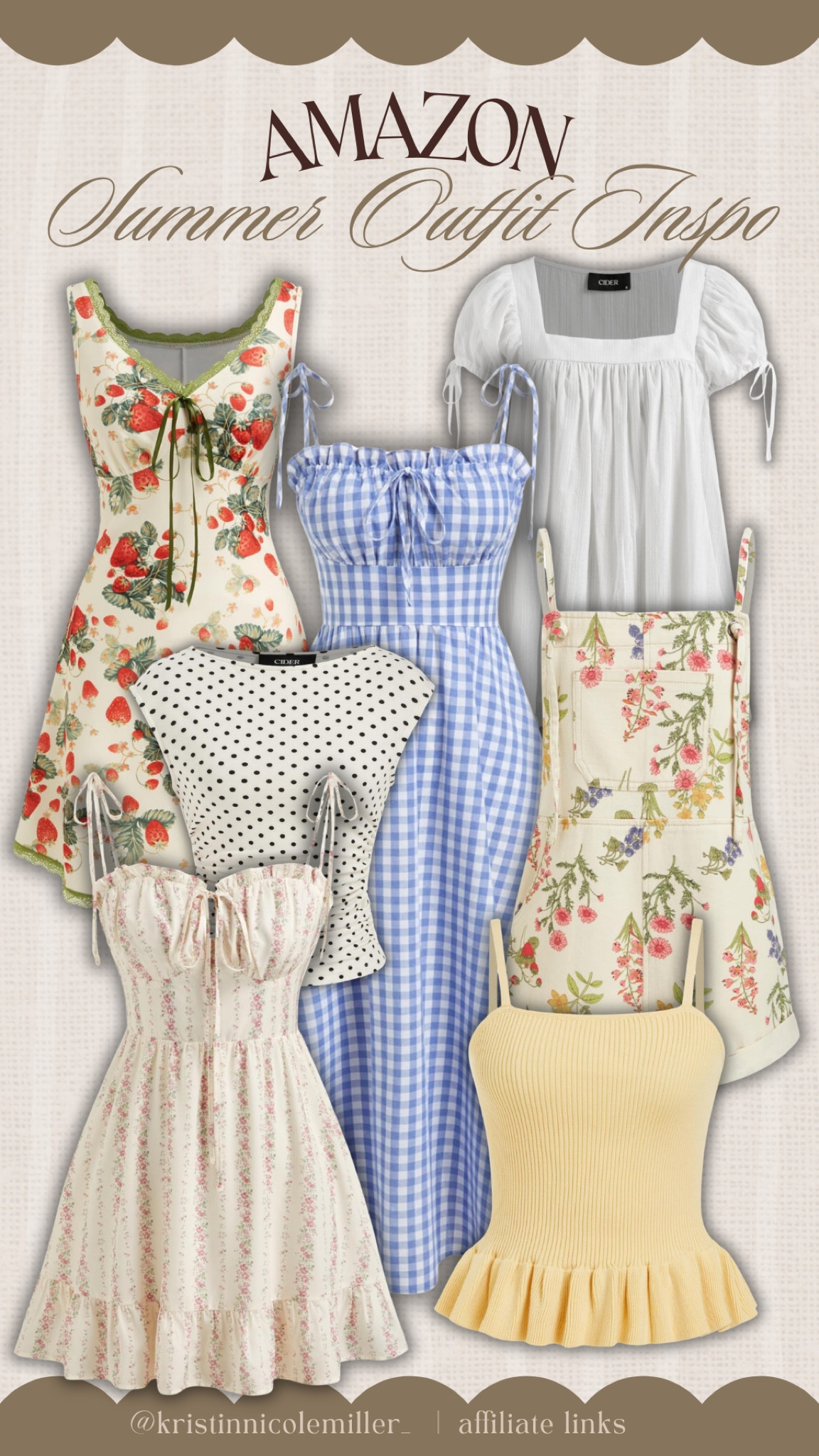 Amazon/cider outfit in inspo for summer!! so many great summer staples to wear all summer long 🌞 

Seasonal summer outfits dress polkadots, floral printed affordable Mom favorites ￼

#LTKmomlife #LTKSeasonal #LTKootd