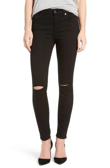 Women's 7 For All Mankind 'B(Air)' Ankle Skinny Jeans, Size 23 - Black | Nordstrom