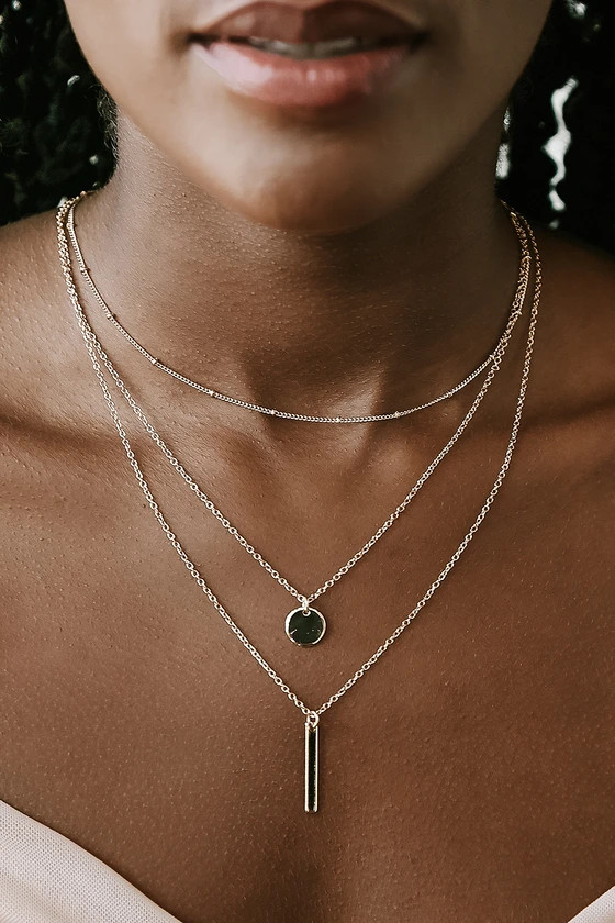 Perfect Trio Gold Layered Necklace | Lulus