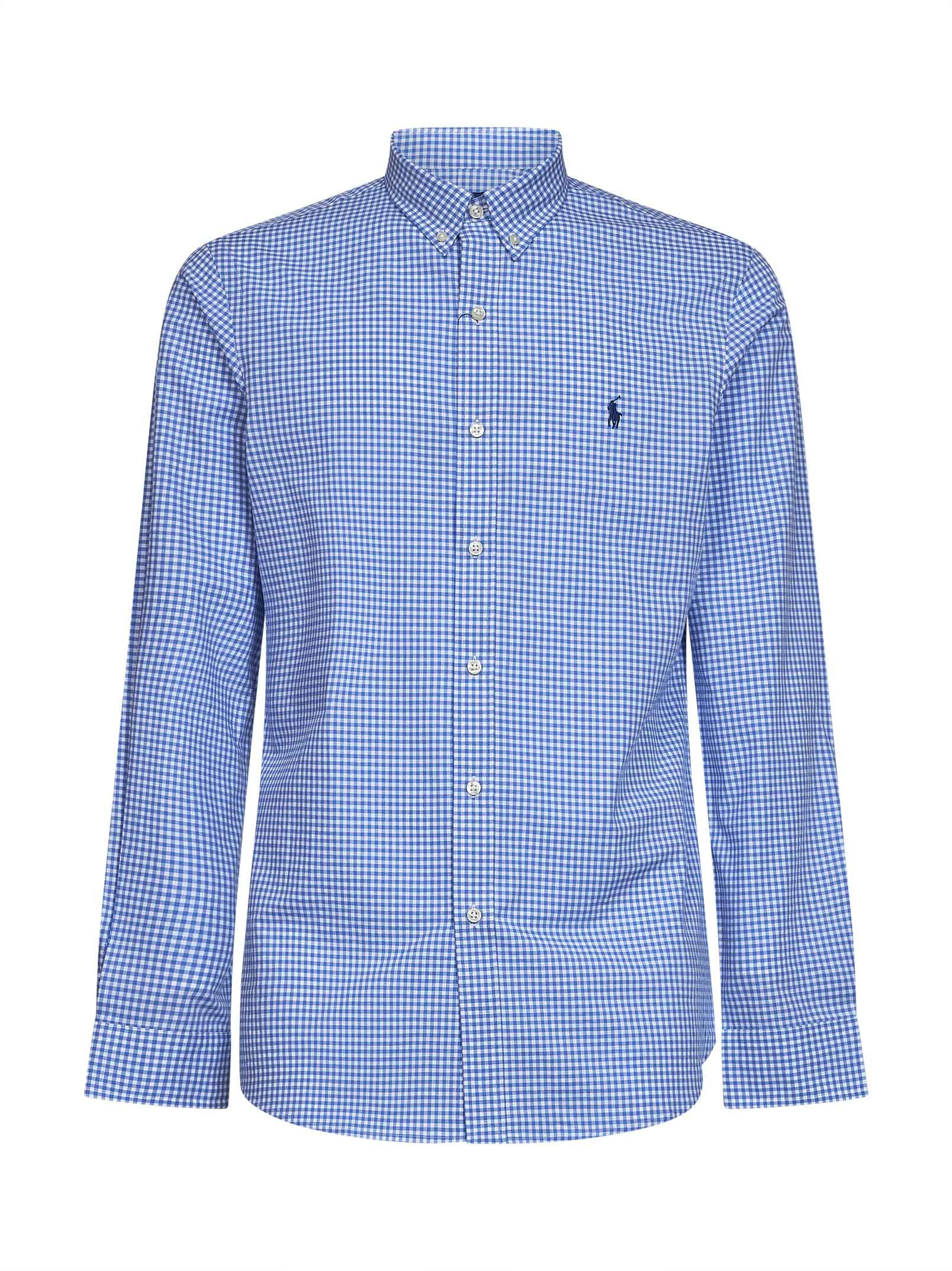 Polo Ralph Lauren Gingham Check Shirt — Blue - XXL | Italist Inc.