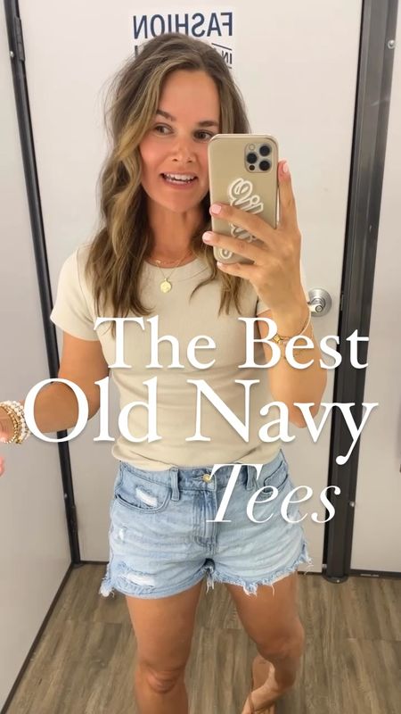 Like and comment “OLD NAVY TEES” to have all links sent directly to your messages. Y’all these were recommended to me and they do not disappoint. Literally the perfect tees/tanks- ribbed, thicker, available in over 15 colors and super affordable. I’m in a small and seriously so good! ✨
.
#oldnavy #oldnavystyle #casualoutfit #casualstyle #basics #tees #momstyle 

#LTKSaleAlert #LTKFindsUnder50 #LTKStyleTip