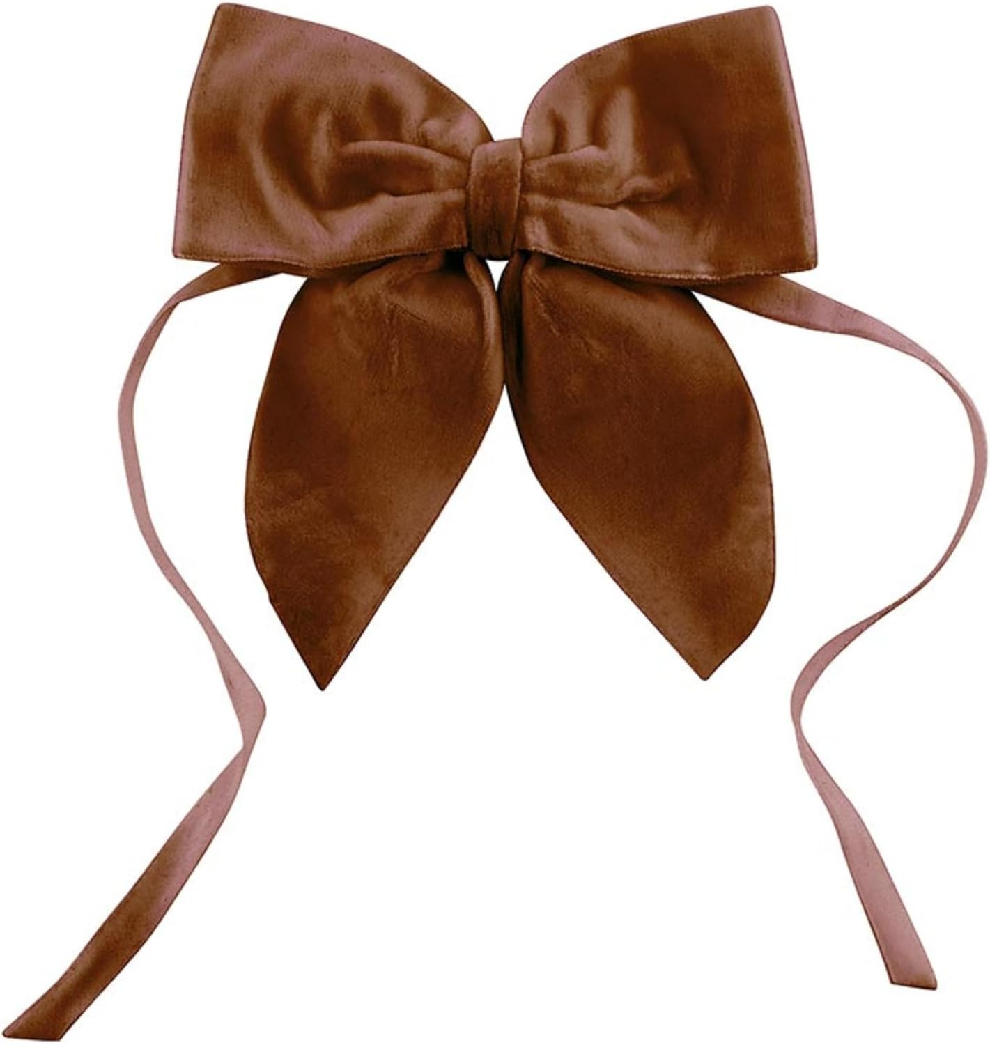 Santa Barbara Design Studio Napkin Rings Luxe Velvet Bow Ties for Dinner Napkins, Set of 4, Brown | Amazon (US)
