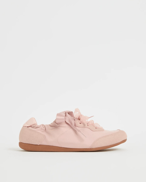 Elasticated Back Sneakerinas - Nella - Dusty Pink | Target AU