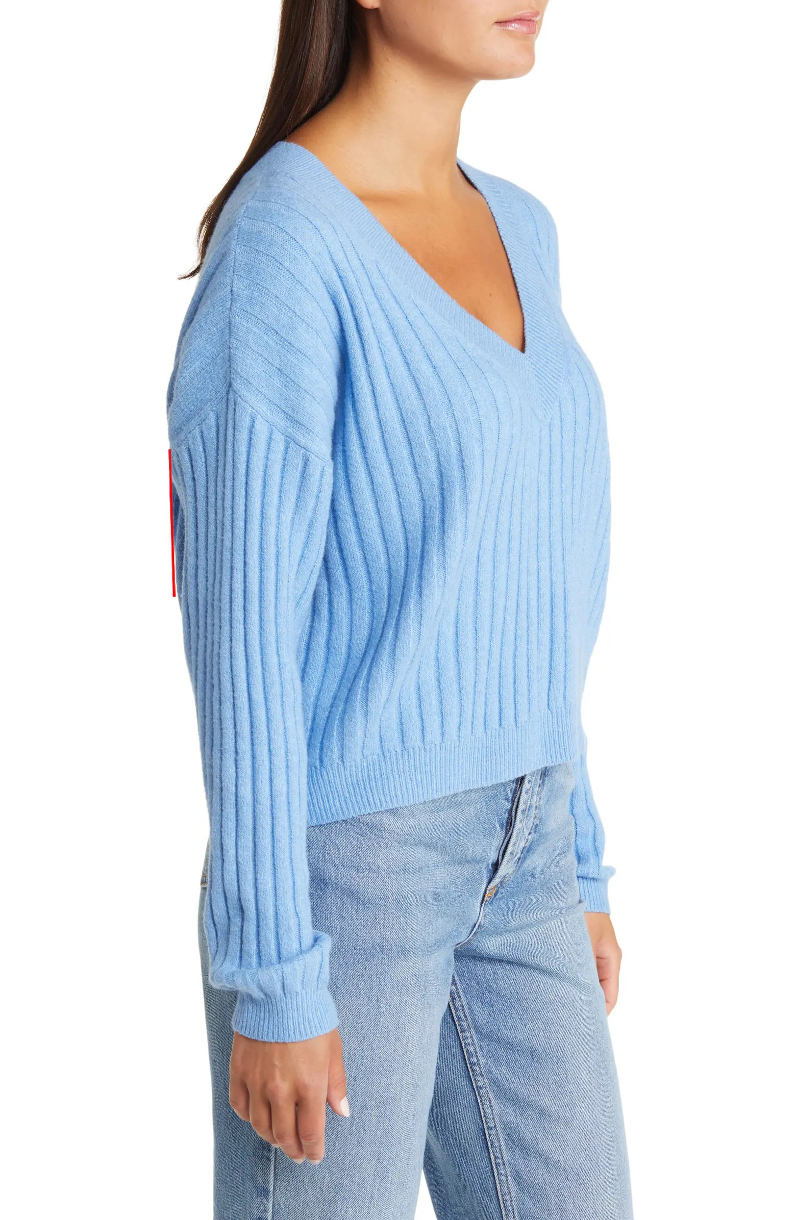 V-Neck Rib Sweater | Nordstrom