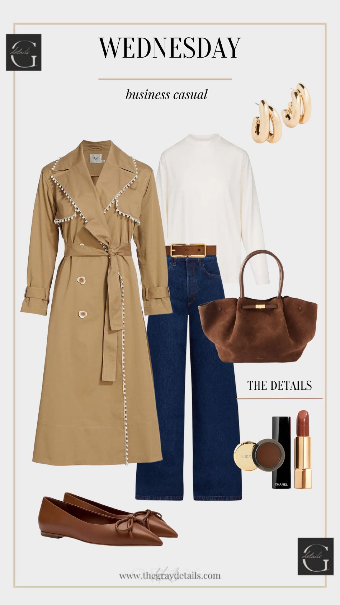 Trench coat outfit for fall, jeans outfit 

#LTKover40 #LTKworkwear #LTKstyletip