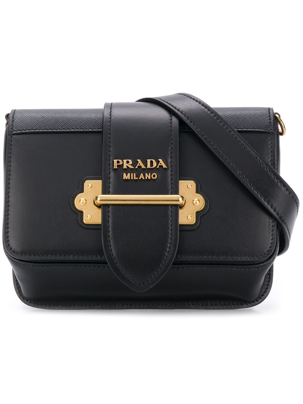 Prada classic logo belt bag - Black | FarFetch US