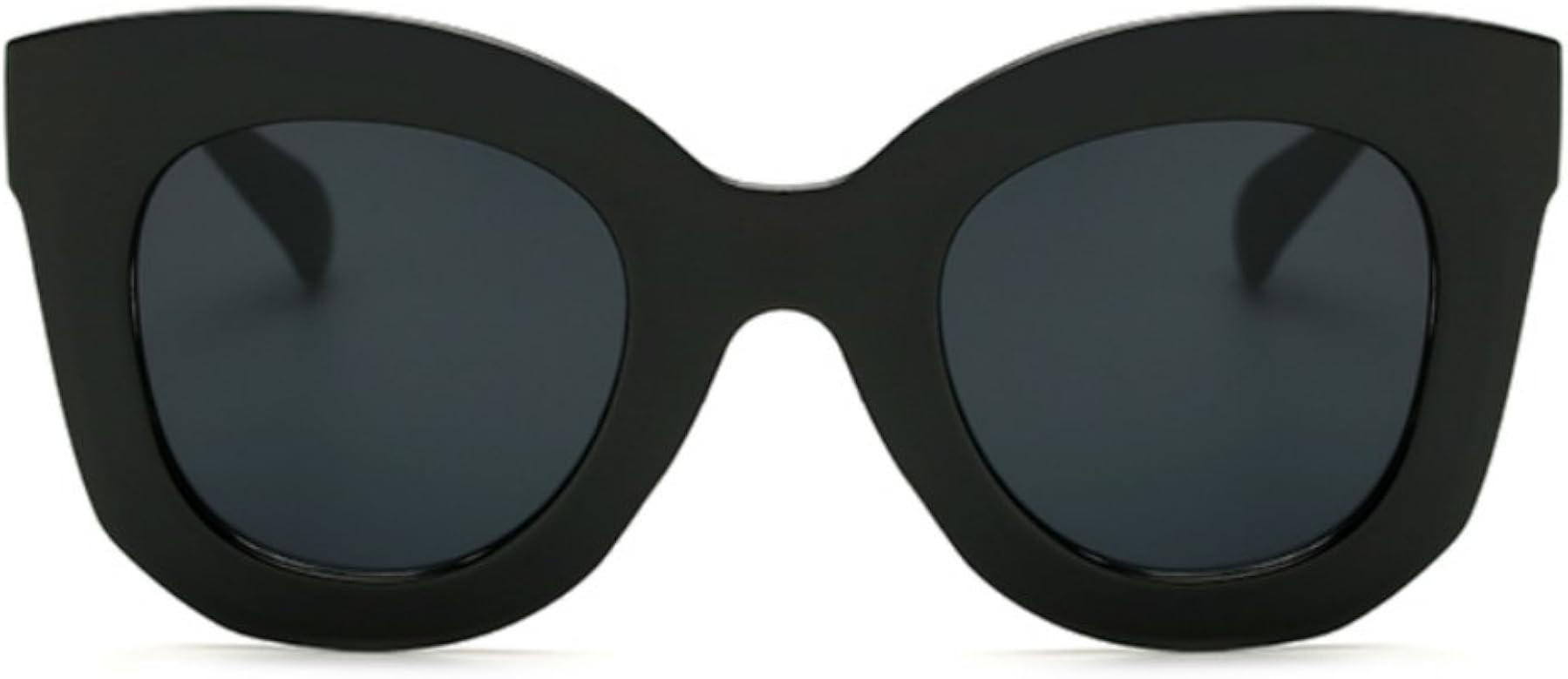 Freckles Mark Thick Fashion Butterfly Sunglasses for Women Trendy Round Cat Eye Sun Glasses | Amazon (US)