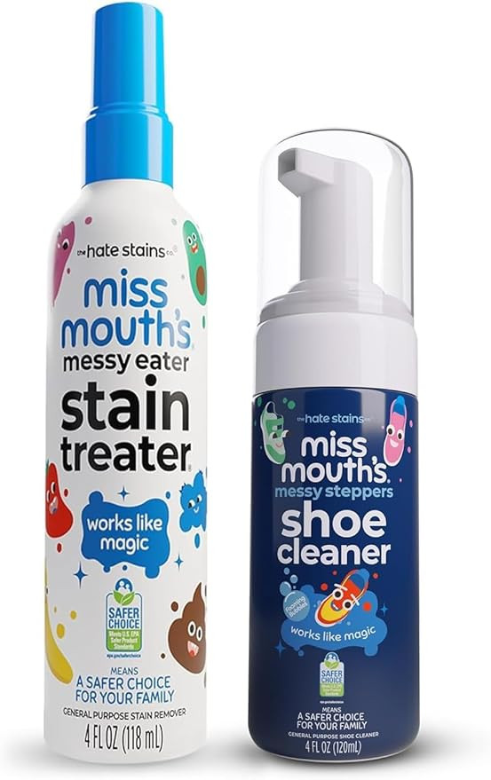 Miss Mouth's Messy Eater Stain Treater and Messy Steppers Shoe Cleaner Magic Duo - Stain Remover ... | Amazon (US)