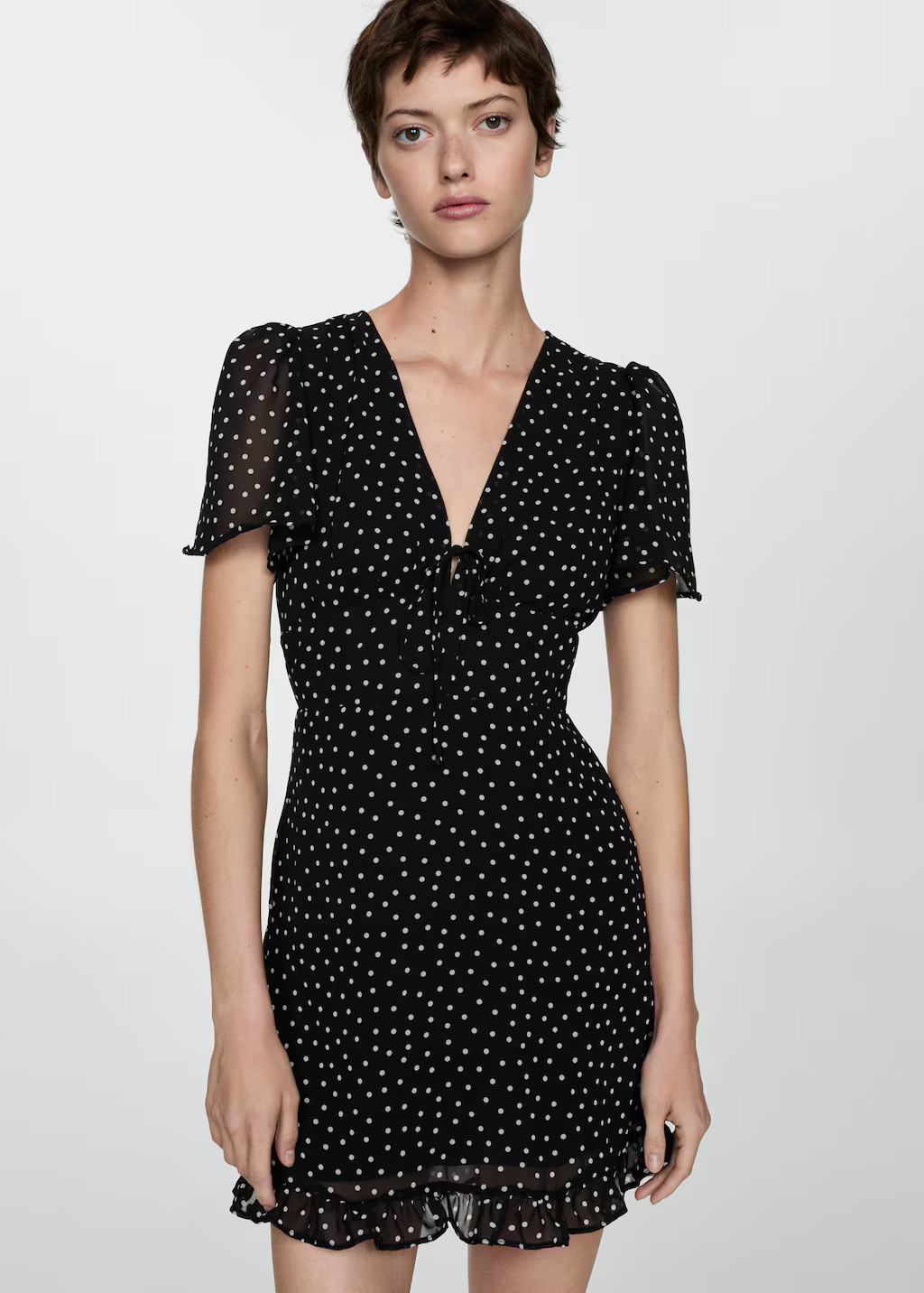 Printed short dress - Woman | MANGO USA | MANGO (US)