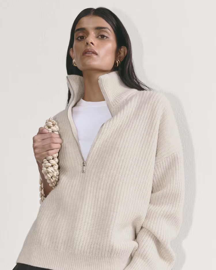 The Half-Zip Sweater in Luxe Merino | Everlane
