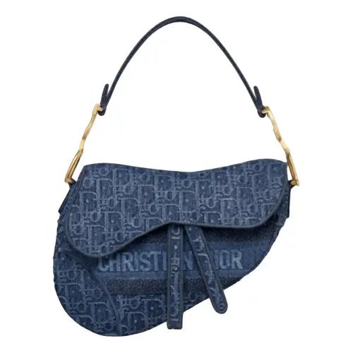 Saddle handbag Dior Blue in Denim - Jeans - 40903263 | Vestiaire Collective (Global)