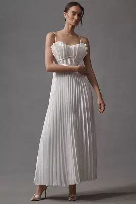 Acler Sanna Pleated Maxi Dress | Anthropologie (US)