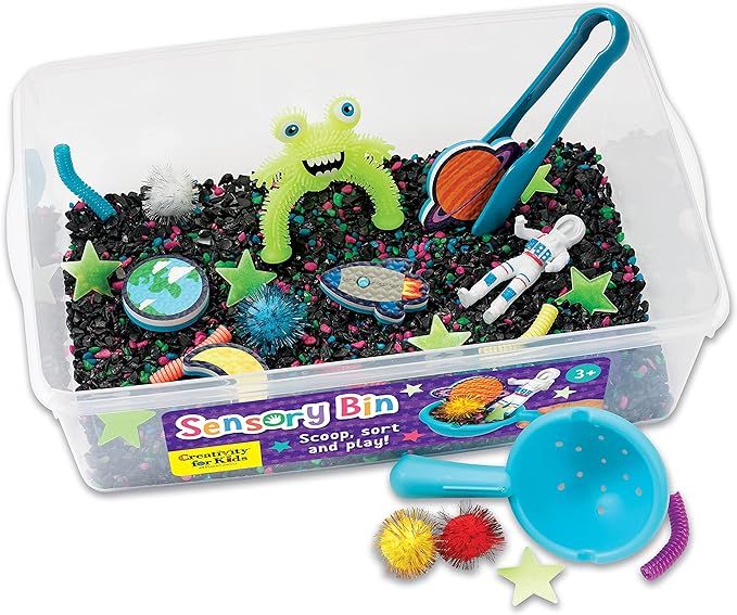Creativity for Kids Sensory Bin: Outer Space Toys - Preschool and Toddler Sensory Toys, Kids Gift... | Amazon (US)