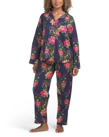 Cotton Floral Pajama Set For Women | TJ Maxx