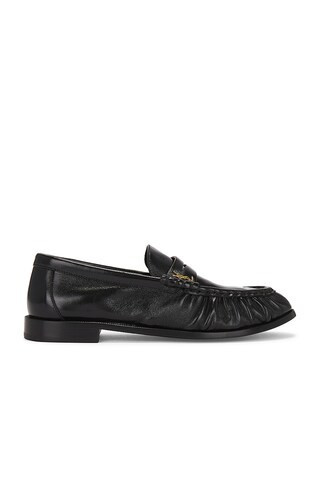 Saint Laurent LOAFERS LE LOAFER in Noir - Black. Size 37.5 (also in 36.5, 37, 38, 38.5, 39, 40). | FWRD 