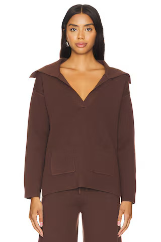 525 Emily Luxe Oversized Sailor Pullover in Shaved Chocolate from Revolve.com | Revolve Clothing (Global)