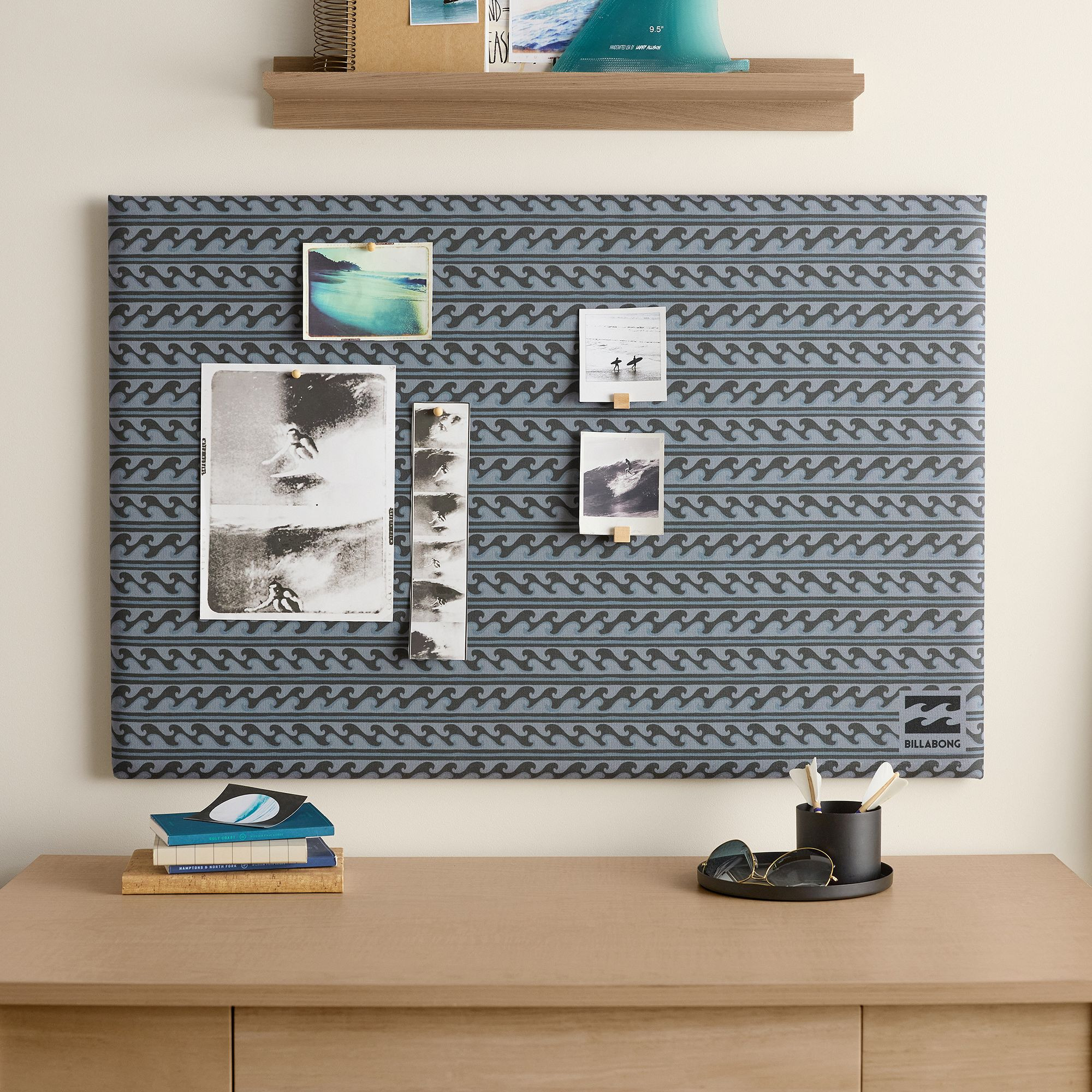 Billabong No Nails Pinboards - Navy Wave (36"x24") | Pottery Barn Teen