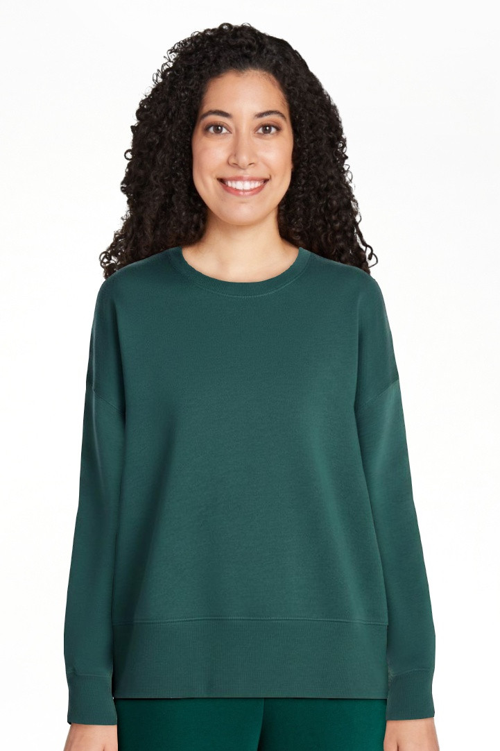 No Boundaries Boxy Fleece Sweatshirt, Midweight, Women's XXS-XXL | Walmart (US)