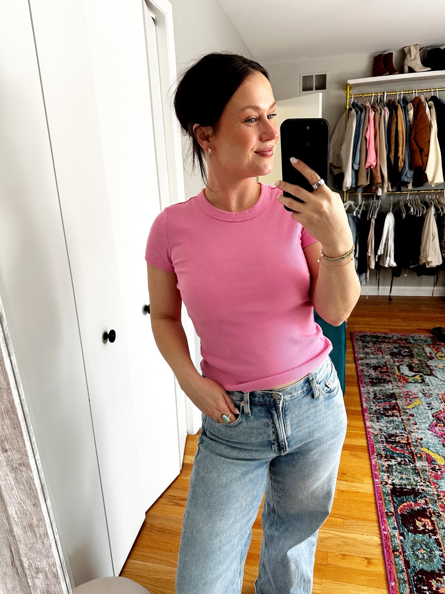 The best everyday tshirt, I have 5 colors. #momoutfit #comfyoutfit 

#LTKmomlife #LTKSaleAlert #LTKootd