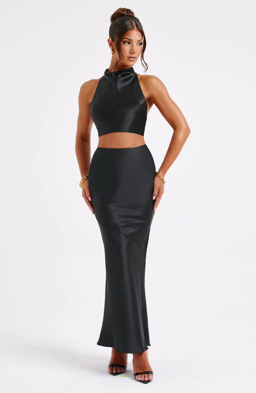 Zaylee Maxi Skirt - Black | Babyboo (global)