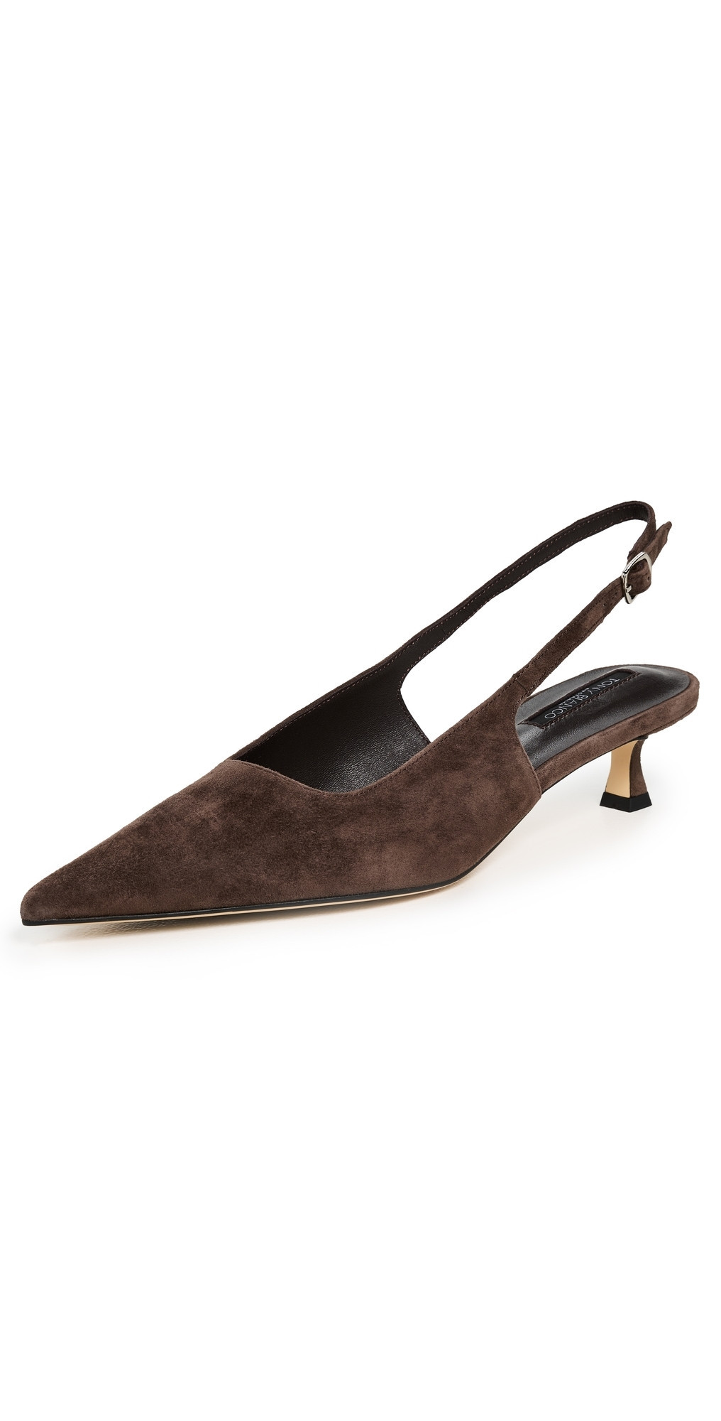 Tony Bianco Crush Slingback Heels Espresso Suede 9.5 | Shopbop