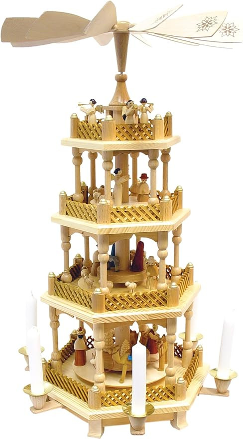 Alexander Taron Importer 16722 Richard Glaesser Pyramid-4 Tiers-Nativity Scene. Wise Men, Shepher... | Amazon (US)