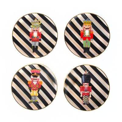 MacKenzie-Childs Nutcracker Plates - Set of 4 | MacKenzie-Childs