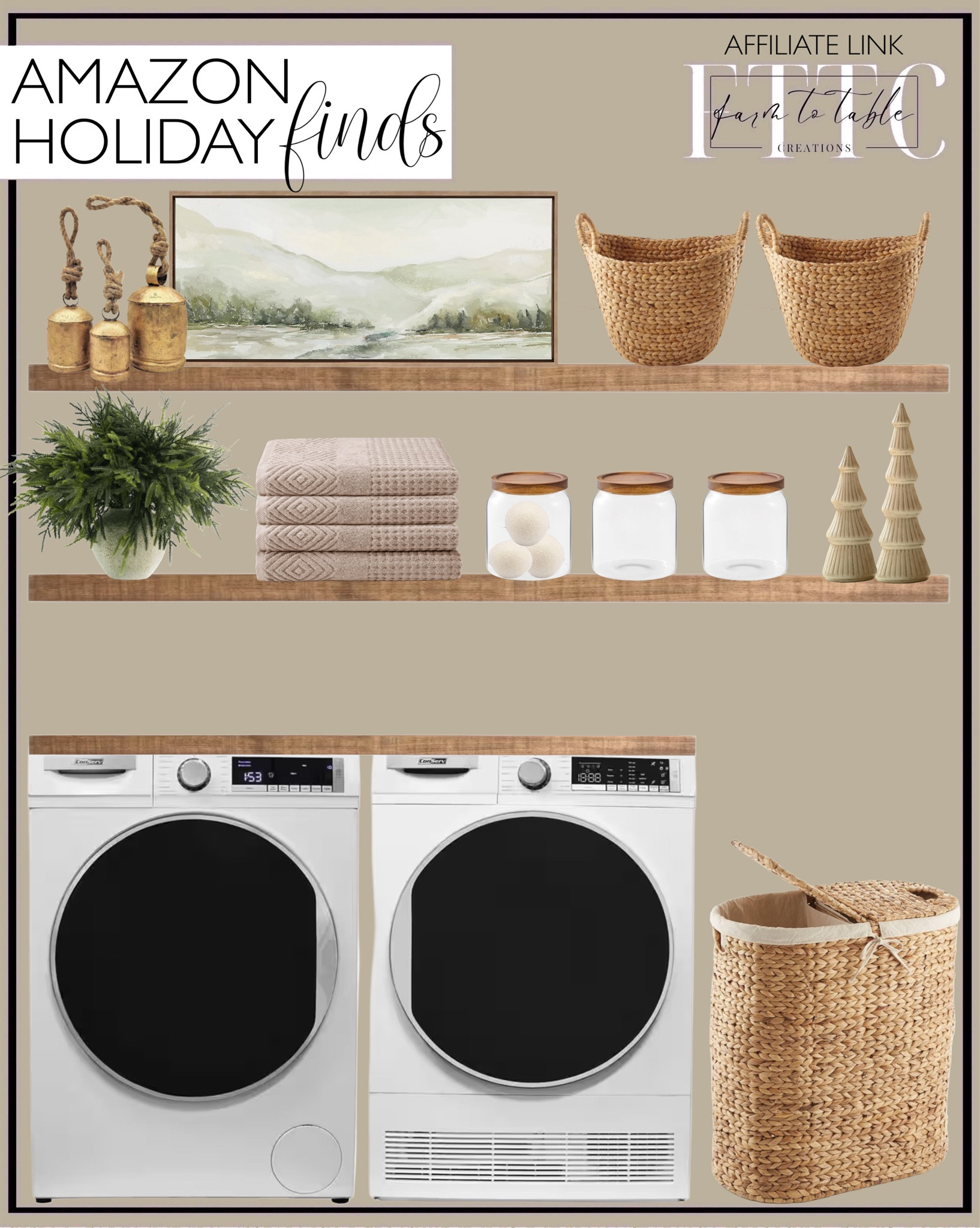 Amazon Curated Holiday Collection. Follow @farmtotablecreations on Instagram for more inspiration.

Winter Landscape Canvas. Baskets with Handles. Rustic Metal Bells. Norfolk Pine Branches. Organic Cotton Towels. Wool Dryer Balls. Glass Canister. Wooden Christmas Tree Figurines. Wicker Hamper 

Laundry Room. Bathroom Rug. Bathroom Finds. Amazon Decor. Amazon Holiday Decor. Amazon Christmas Decor. Modern Vintage Decor.  Bedroom Furniture. Bedding Holiday Finds. Christmas Decor. Christmas Finds. Holiday Decor. Christmas Bedroom. Christmas Bedding. Bedroom Decor. Cozy Bedding. Living Room Furniture. Living Room Decor. Holiday Shelf Decor. Modern Decor. Neutral Decor. Neutral Christmas Decor. Bathroom Christmas Decor. 


#LTKSaleAlert #LTKHome #LTKHoliday