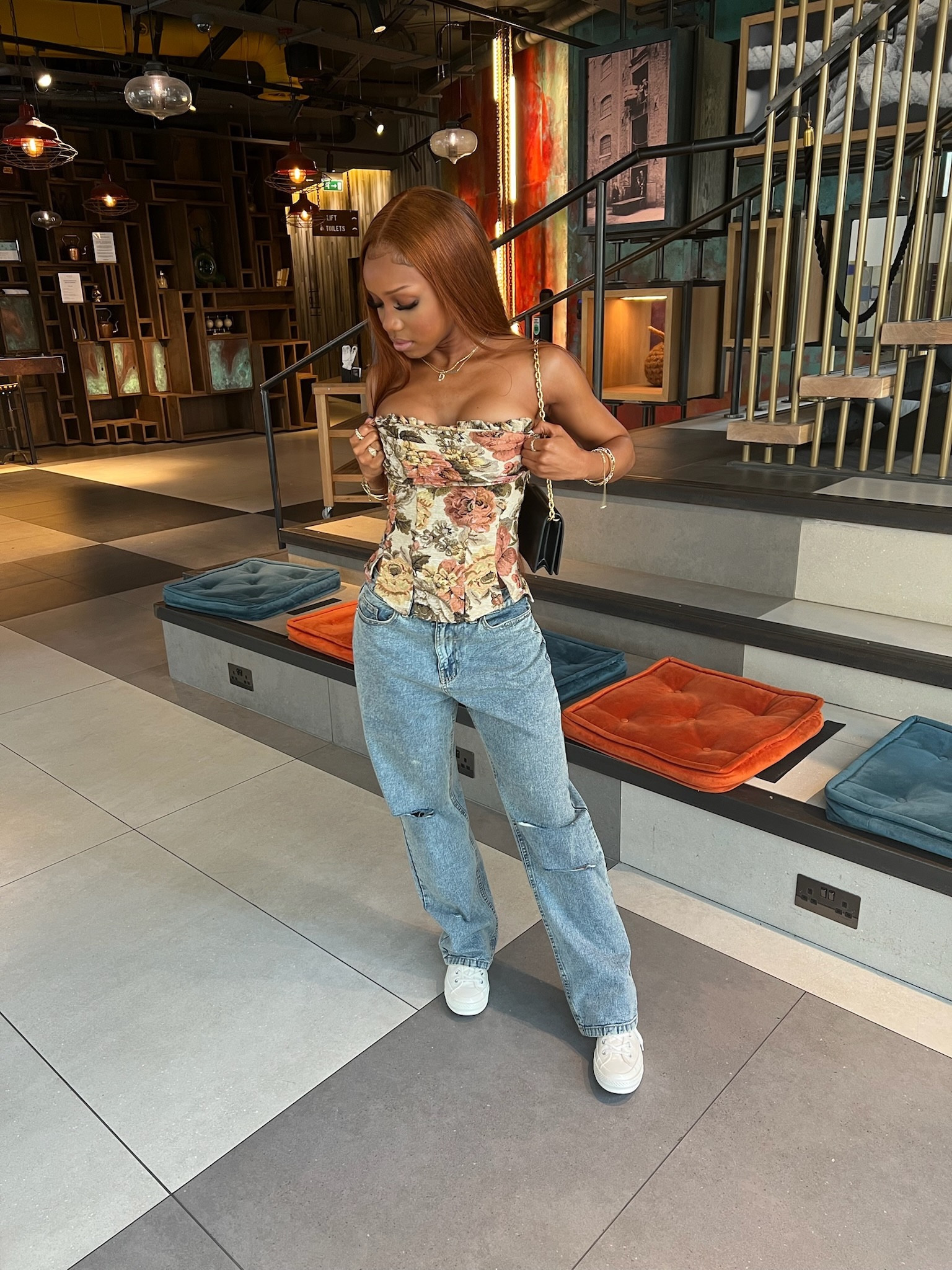 In a cute causal going out fit! Wearing a floral corset, blue jeans, and converses that are linked below ❤️

#LTKfindsunder100 #LTKGiftGuide #LTKstyletip