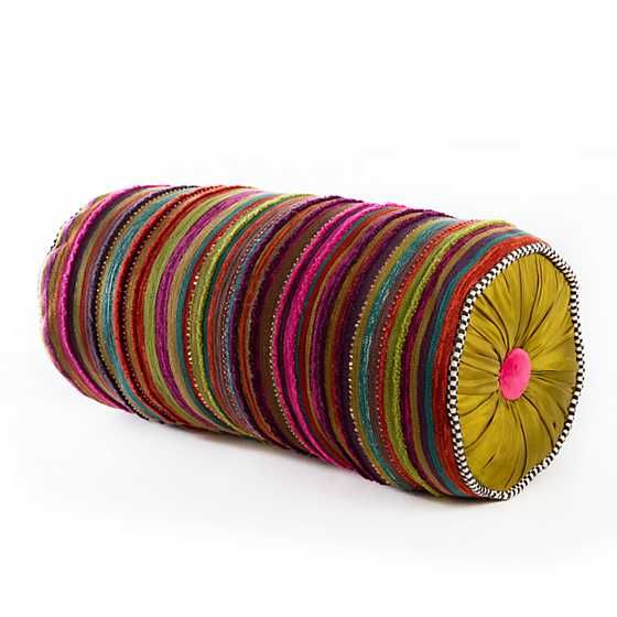 Paradise Stripe Bolster Pillow | MacKenzie-Childs