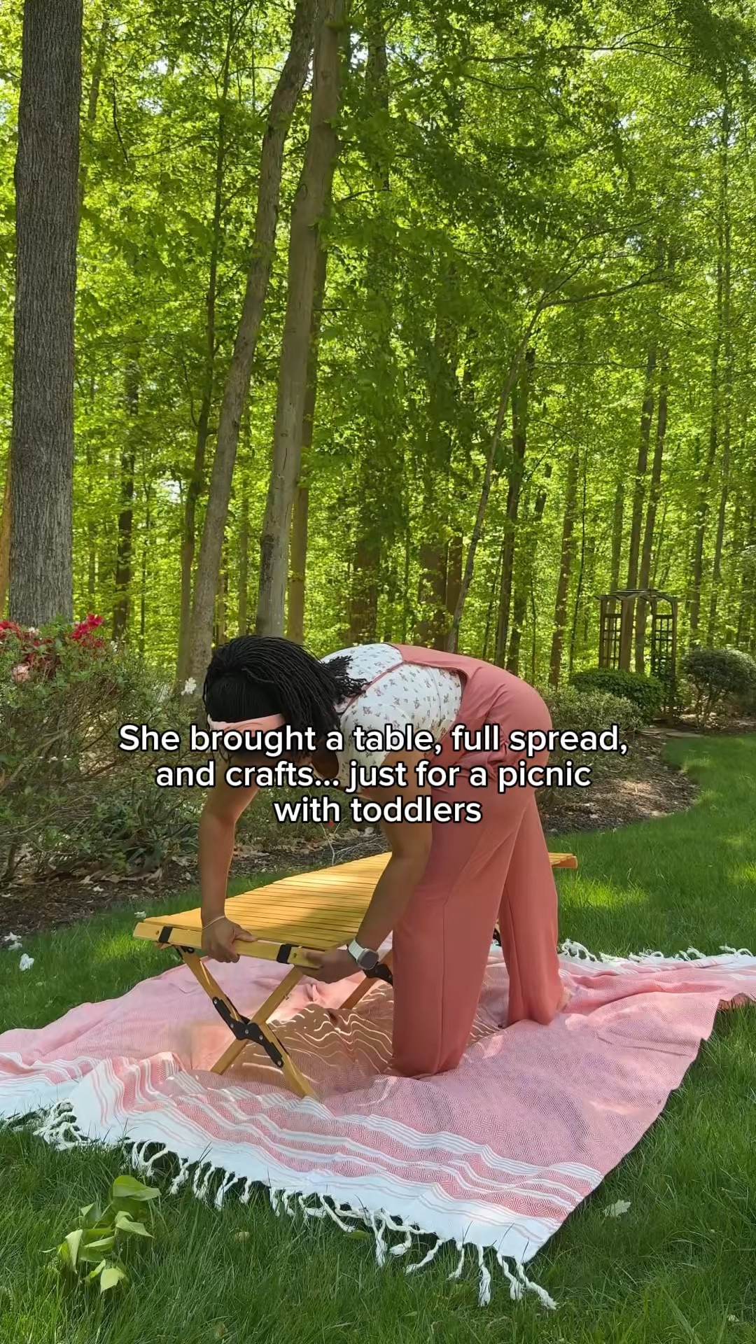 ….because one day, they’ll remember the pizza on the grass, the snackle box full of treats, the painting under the sun — not the chaos it took to get there.
God forbid we create core memories on purpose. 🥹❤️
 #amazonfinds #picnictable #picnicsetup