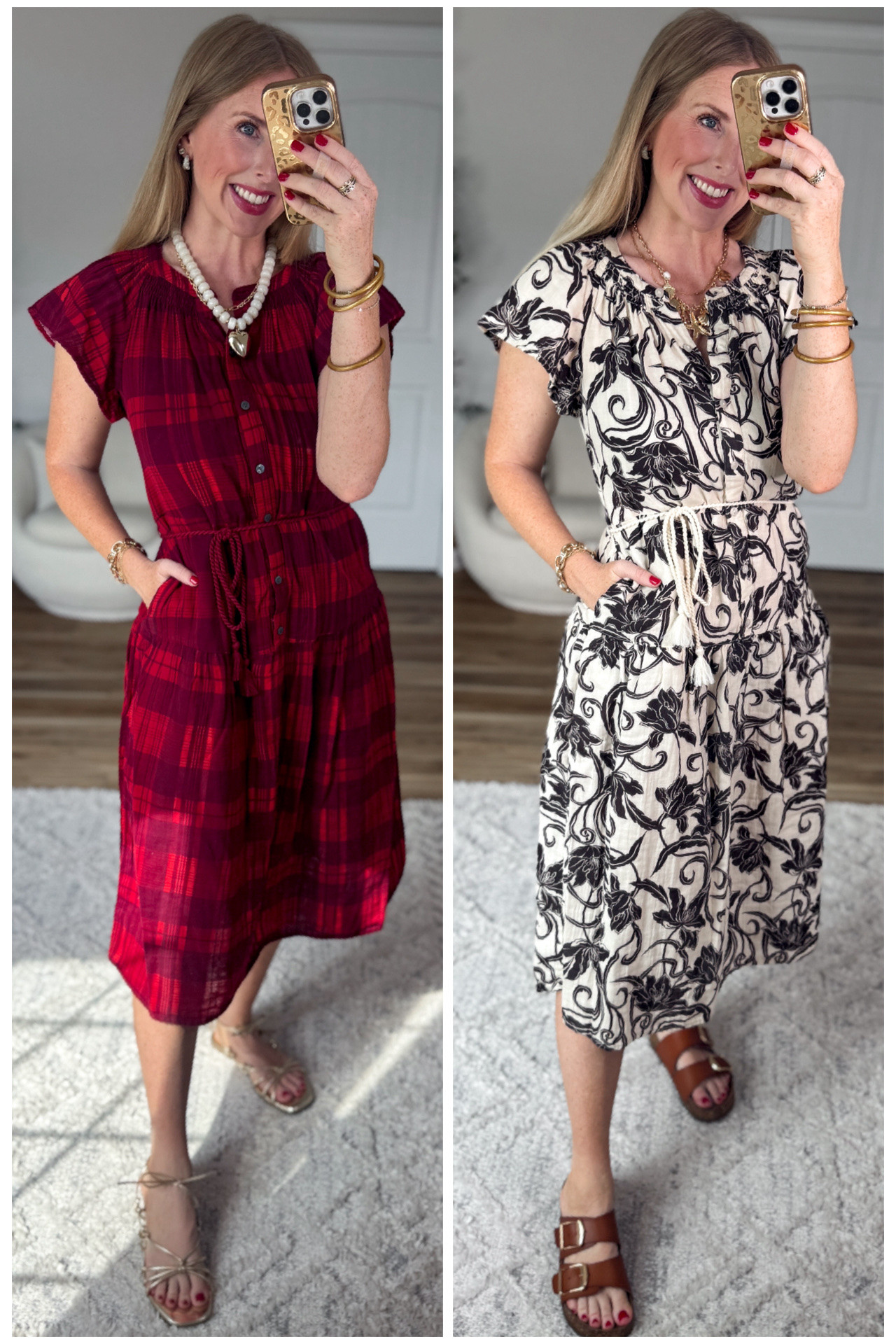 2 prints in this midi dress from Walmart!

#LTKootd