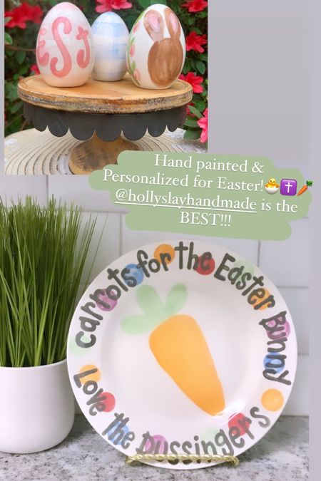 Hand painted carrots for the Easter Bunny plate! 

Personalized Easter decor🥕

#LTKfamily #LTKhome #LTKSeasonal