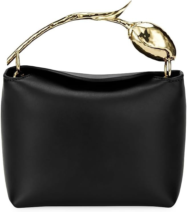 Amazon.com: Erdem, Bloom Mini Leather Top Handle Bag, Black : Luxury Stores | Amazon (US)