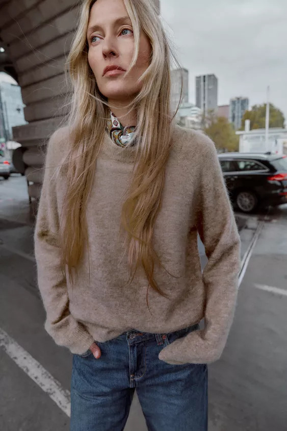 WOOL AND ALPACA SWEATER | Zara UK