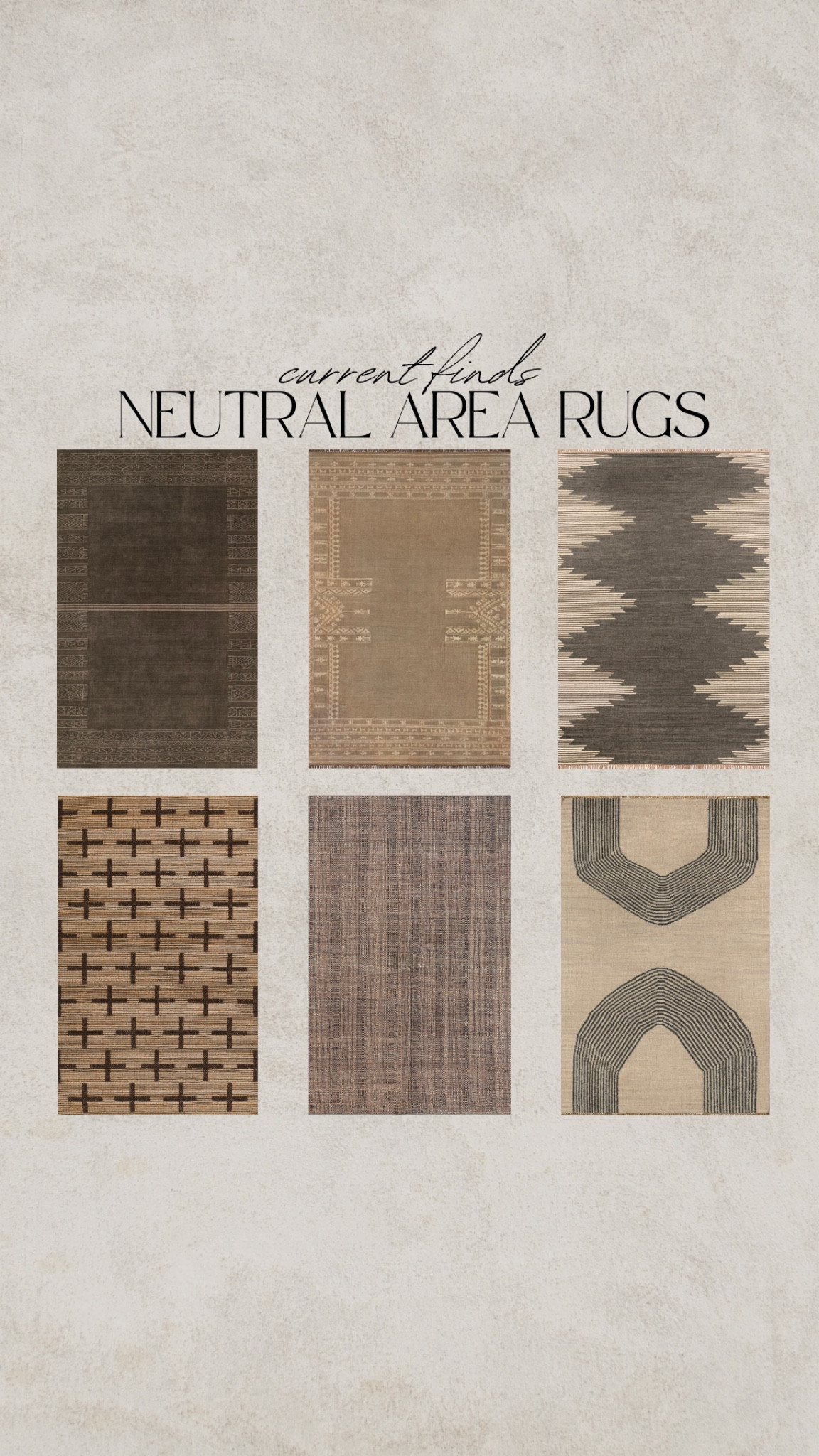 Neutral area rugs, brown rug, beige, organic modern living room, checkered rug, striped rug

#LTKhome #LTKSeasonal #LTKsalealert