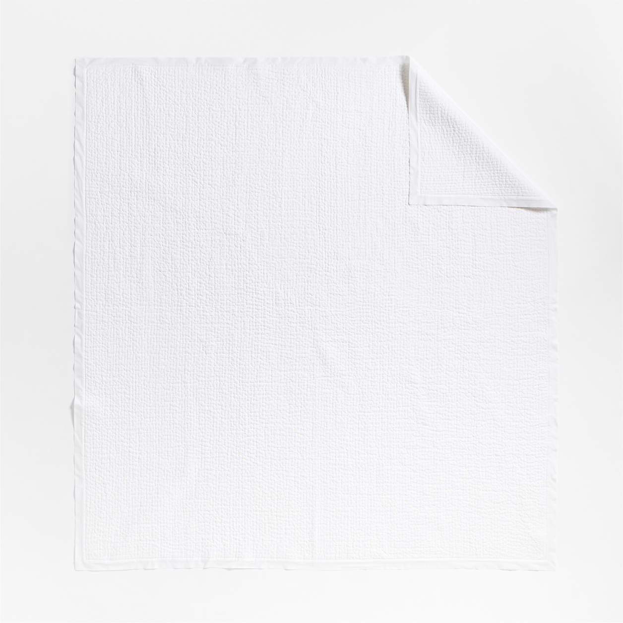 Celeste Organic Cotton Undyed King Quilt + Reviews | Crate & Barrel | Crate & Barrel