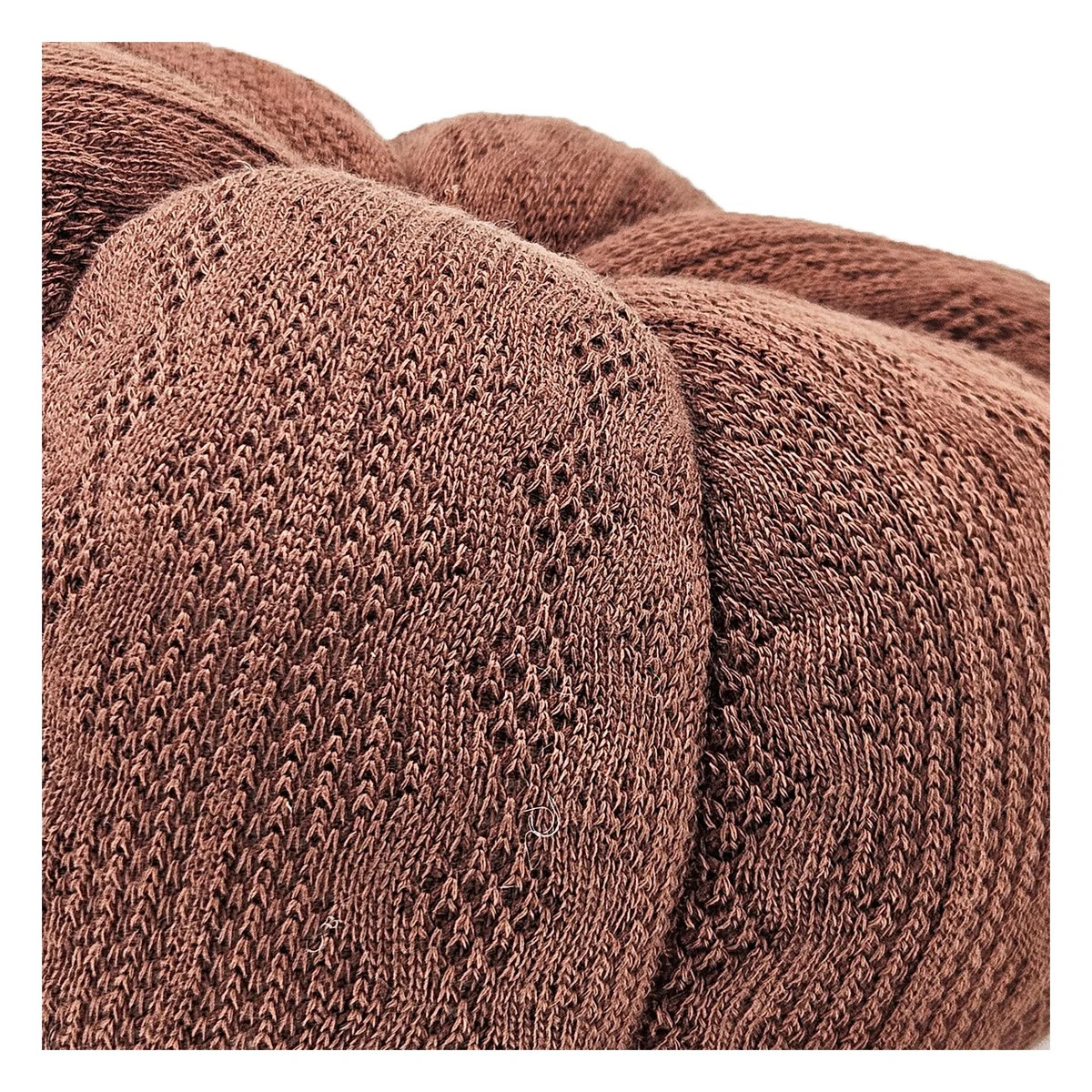 Set of 2 Dark Brown Fabric Pumpkin Ornaments, 8.3" Polyester Fall Decor | Wayfair North America