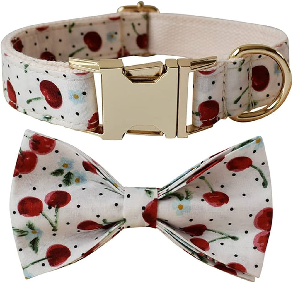 Love Dream Dog Collar with Bow Tie, Soft and Comfy Bow Tie Dog Collar with Metal Quickly Release ... | Amazon (US)