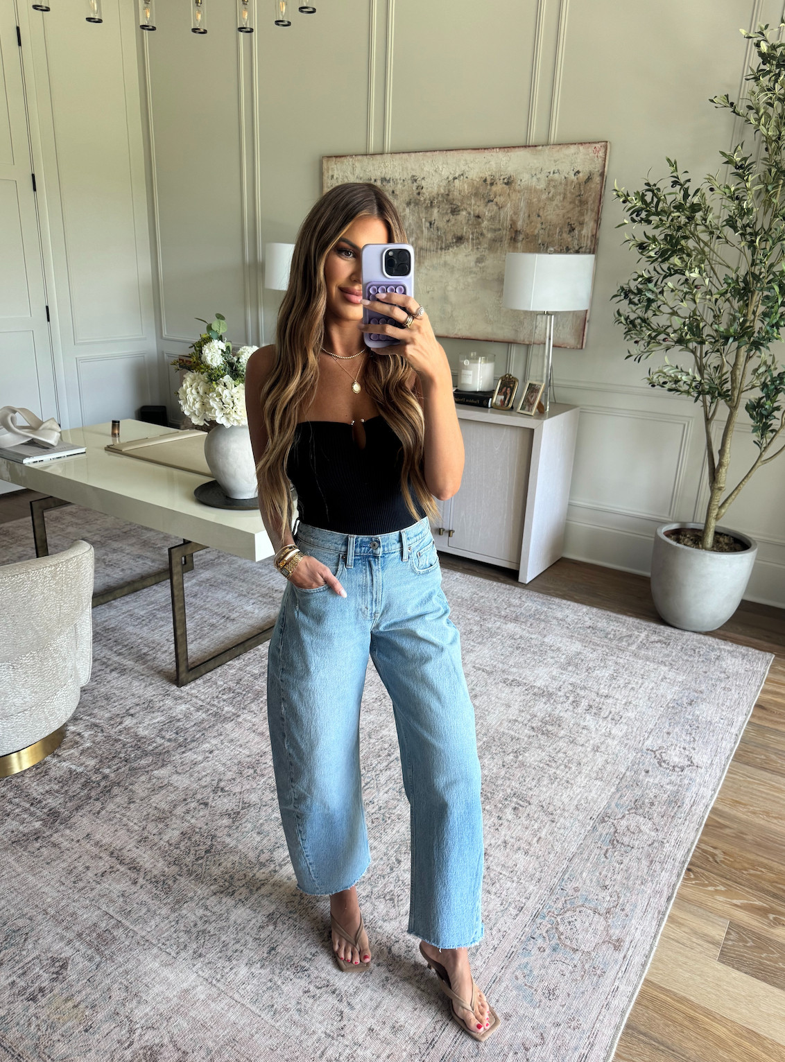 love the bra free collection! use code DENIMAF

wearing a small top and 27 in the jeans 

 #LTKSaleAlert