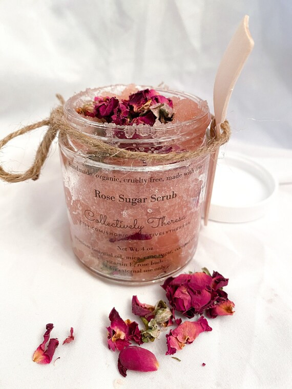 Organic Rose Sugar Scrub | All-Natural | Spa Gift | Exfoliating Scrub | Body Scrub | Relaxation |... | Etsy (US)