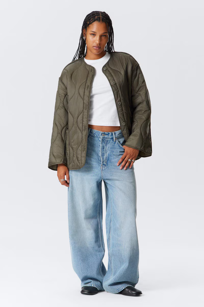 Oversized Quilted Liner Jacket | Weekday