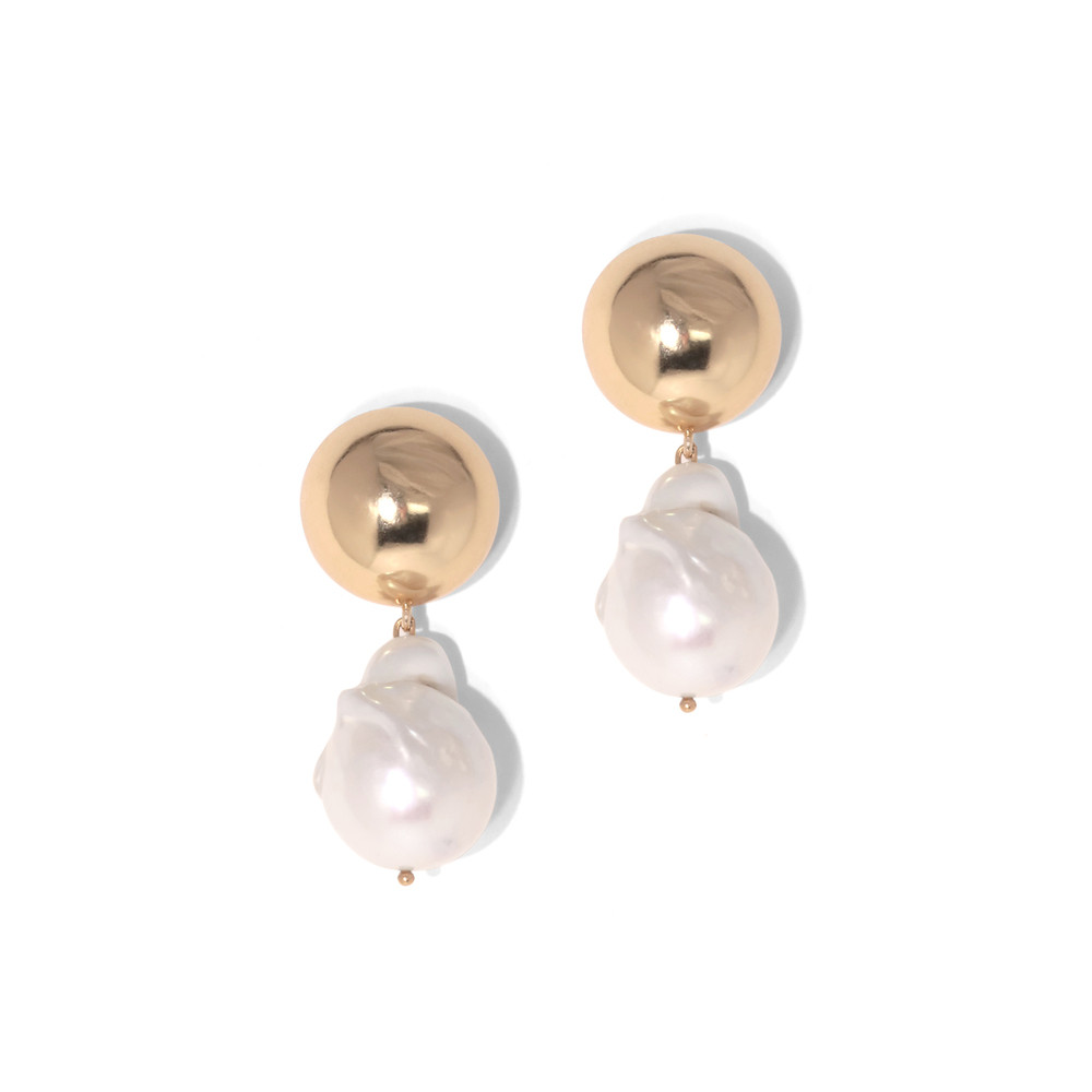 Riles Baroque Pearl Earrings | goop