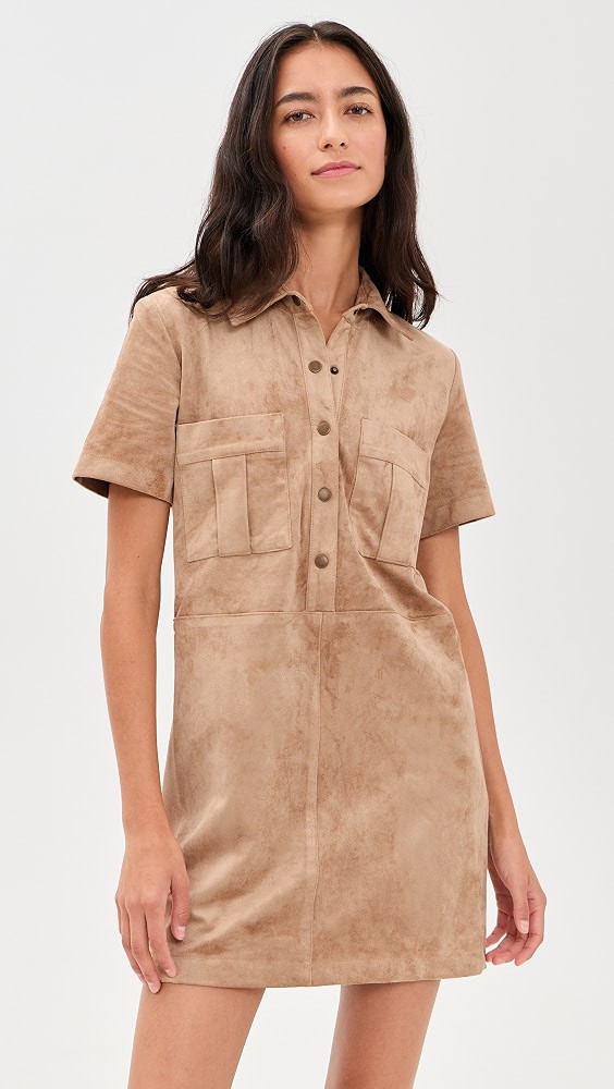 Leone Faux Suede Dress | Shopbop