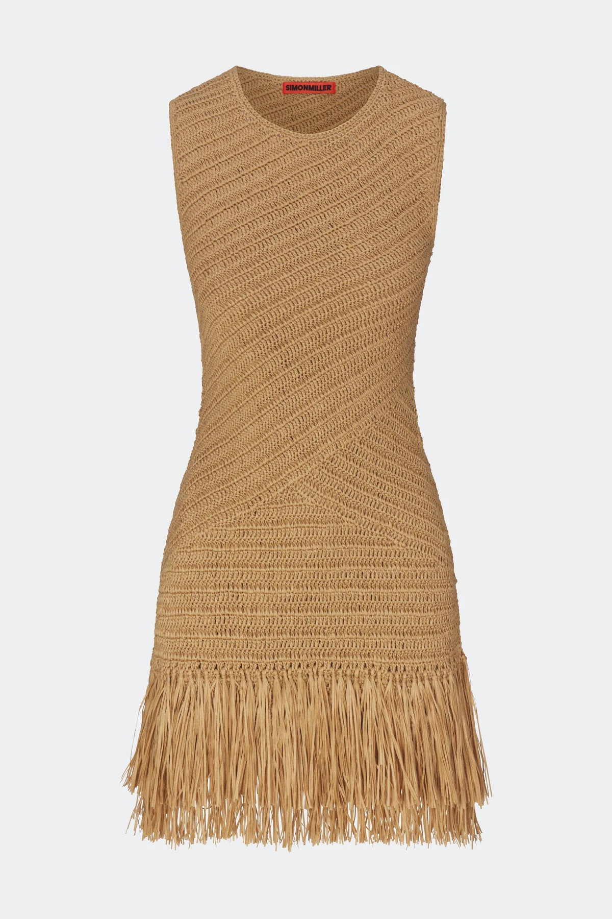 Mira Crochet Mini Dress in Natural | Simon Miller