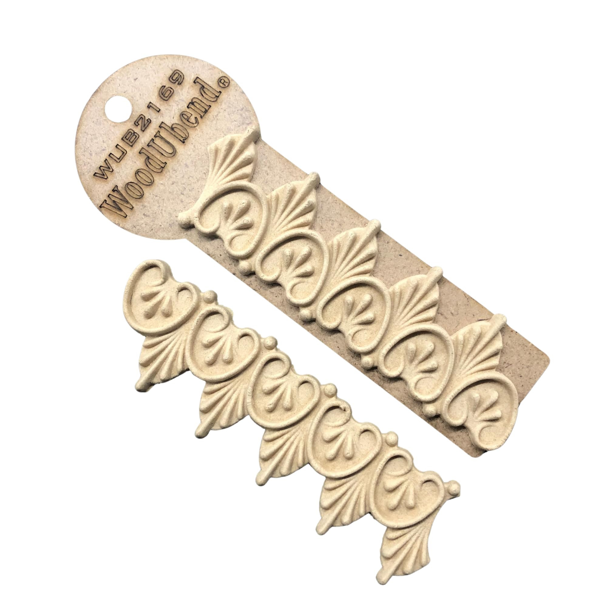WoodUbend WUB2169 Pack of Two Baroque Design Appliques - Heat Bendable & Flexible Wood Onlays 4x1... | Amazon (US)