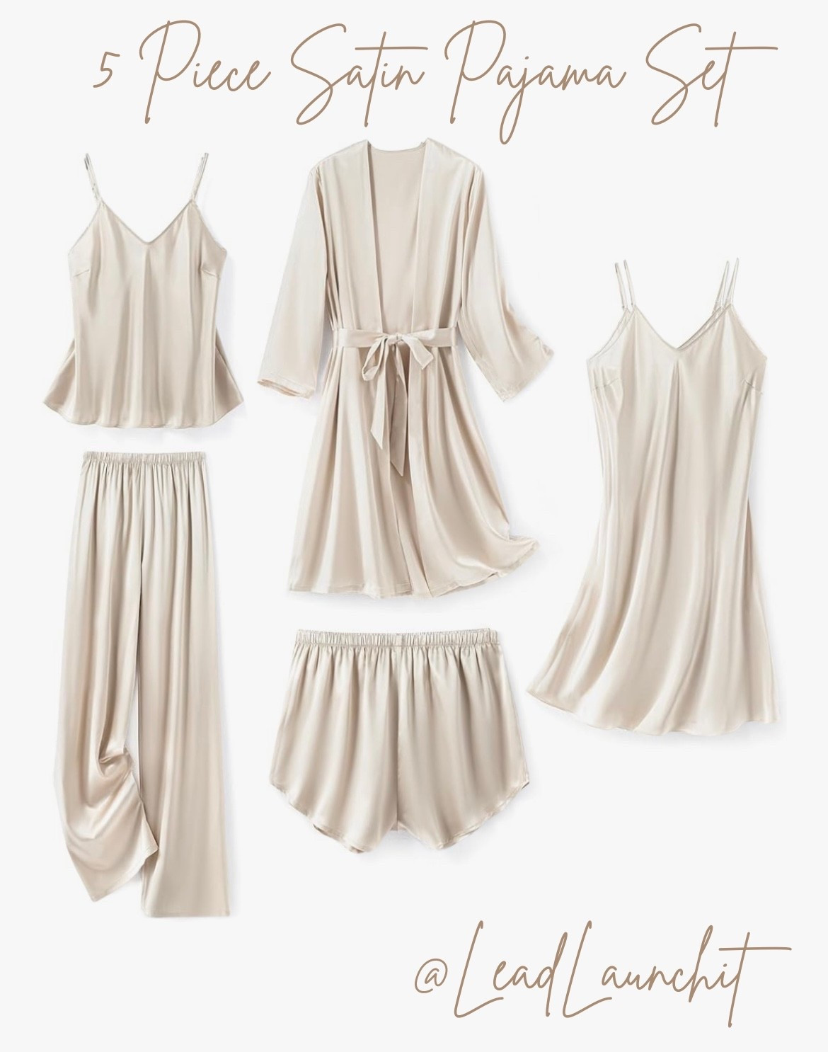 The luxury pajama set we all deserve 🤍✨
This 5-piece satin set feels SO soft, drapes beautifully, and gives total “quiet luxury” without the luxury price tag.
Perfect for lounging, gifting, self-care nights, and feeling put-together at home.
I linked it in my LTK + Amazon Storefront — go snag it before it sells out again! 🛍️🤍

#amazonfinds #silkpajamas #loungewearset #amazonfashion #ltkfashion #giftideasforher #selfcareessentials #amazonluxurydupe #satinset