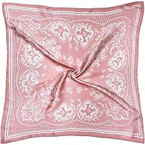 VANLINKER 27.5 Inches Silk Head Scarf for Women Men Vintage Bandanas Satin Hair Scarf Silk Wrap N... | Amazon (US)